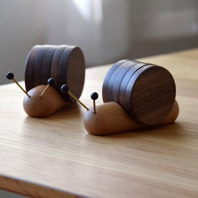 Posavasos Térmico de Madera Caracol Lindo - Protector Aislante Resistente al Calor - Image 9