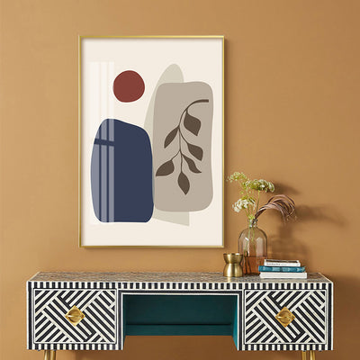 Cuadro Decorativo Abstracto Lujo Moderno con Hojas y Plantas - Image 7