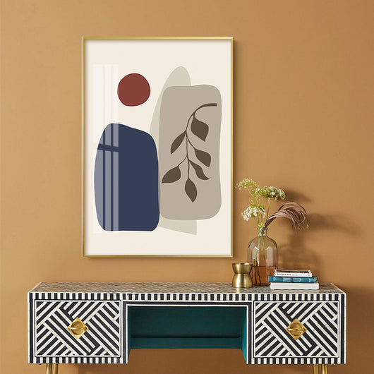 Cuadro Decorativo Abstracto Lujo Moderno con Hojas y Plantas - Image 7