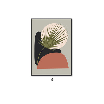 Cuadro Decorativo Abstracto Lujo Moderno con Hojas y Plantas - Image 10
