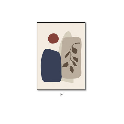 Cuadro Decorativo Abstracto Lujo Moderno con Hojas y Plantas - Image 11