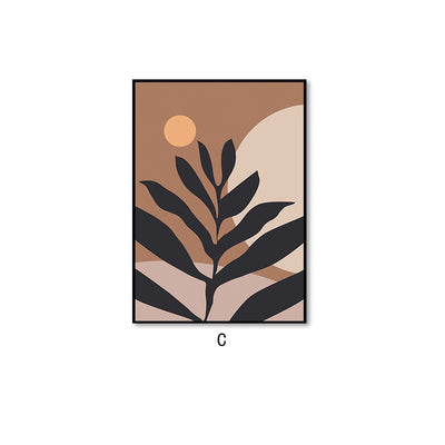 Cuadro Decorativo Abstracto Lujo Moderno con Hojas y Plantas - Image 15