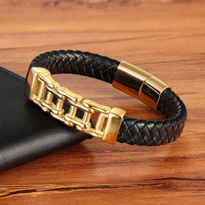 Pulsera de Cuero Trenzado para Hombre - Joyería Personalizable - Image 7