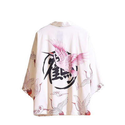Cardigan Estampado Versátil de Manga Corta para Hombre y Mujer