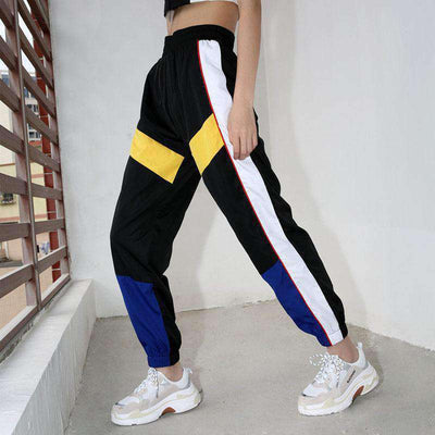 Pantalones Casuales Cintura Alta con Detalles de Color Bloqueado - Image 2