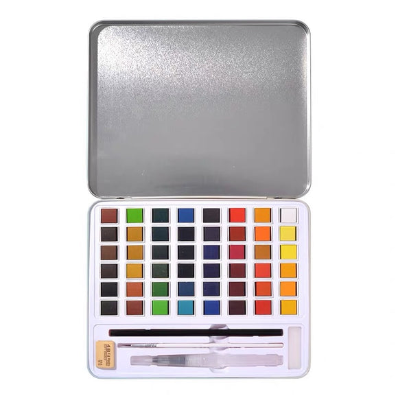 Portable Pearlescent Watercolor Set for Artists