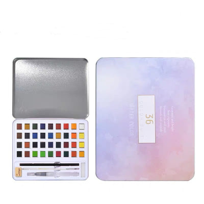 Set de Acuarelas Perladas Portátil para Artistas