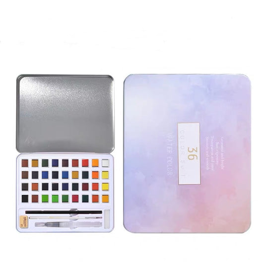 Set de Acuarelas Perladas Portátil para Artistas