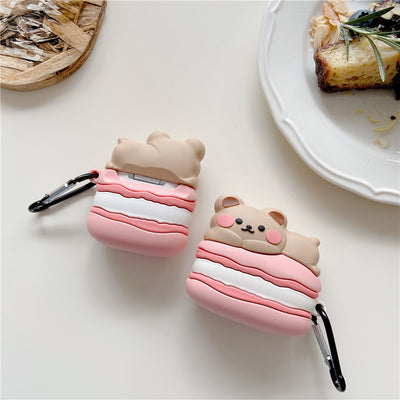 Estuche para Audífonos Macaron Bear