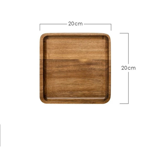 Plato de Madera Estilo Occidental para Desayuno y Frutas - Image 10