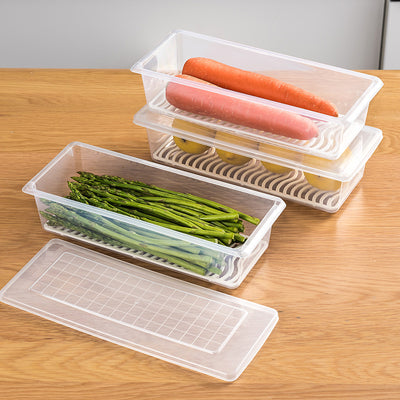 Caja de Almacenamiento con Drenaje para Pescado - Refrigerador Plástico con Tapa - Image 9
