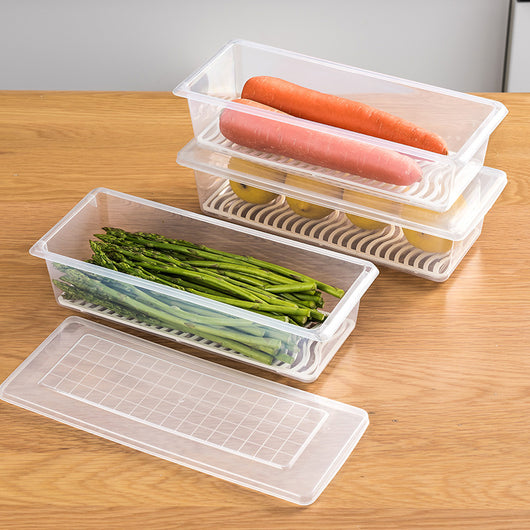 Caja de Almacenamiento con Drenaje para Pescado - Refrigerador Plástico con Tapa - Image 9