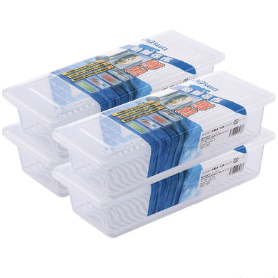 Caja de Almacenamiento con Drenaje para Pescado - Refrigerador Plástico con Tapa - Image 2