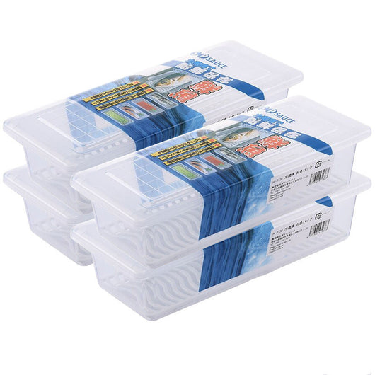 Caja de Almacenamiento con Drenaje para Pescado - Refrigerador Plástico con Tapa - Image 2