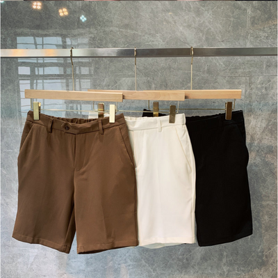 Pantalones Cortos Lisos de 5 Puntos para Hombre