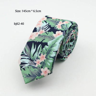 Corbata Casual Coreana 7cm Estampado Piña - Diseño Moderno para Hombre - Image 8