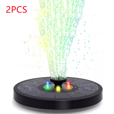Bomba de Fuente Solar Flotante con Luz LED de Colores - Image 15