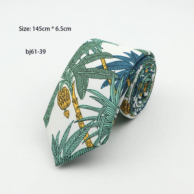 Corbata Casual Coreana 7cm Estampado Piña - Diseño Moderno para Hombre - Image 3