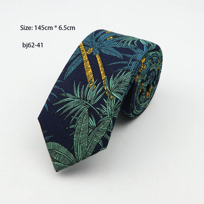 Corbata Casual Coreana 7cm Estampado Piña - Diseño Moderno para Hombre - Image 5