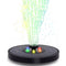 Bomba de Fuente Solar Flotante con Luz LED de Colores