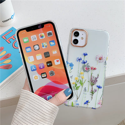 Funda Protectora Transparente con Diseño Floral para Teléfono - Image 11