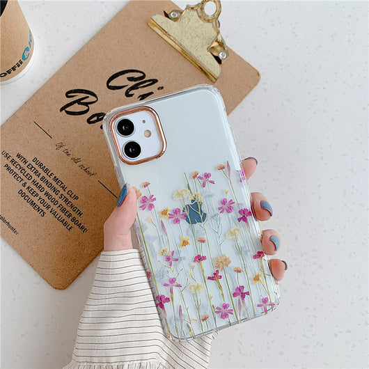 Funda Protectora Transparente con Diseño Floral para Teléfono - Image 13