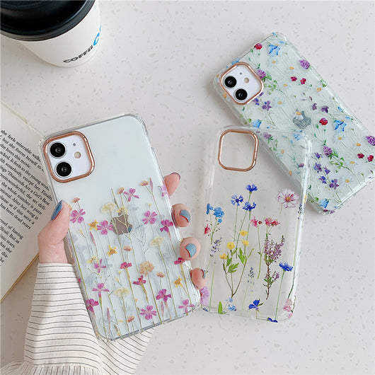 Funda Protectora Transparente con Diseño Floral para Teléfono - Image 16