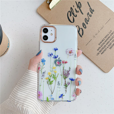 Funda Protectora Transparente con Diseño Floral para Teléfono - Image 17
