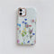Funda Protectora Transparente con Diseño Floral para Teléfono