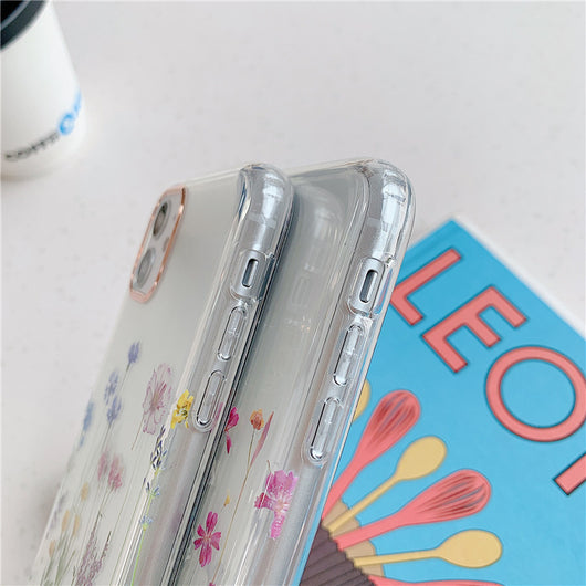 Funda Protectora Transparente con Diseño Floral para Teléfono - Image 2