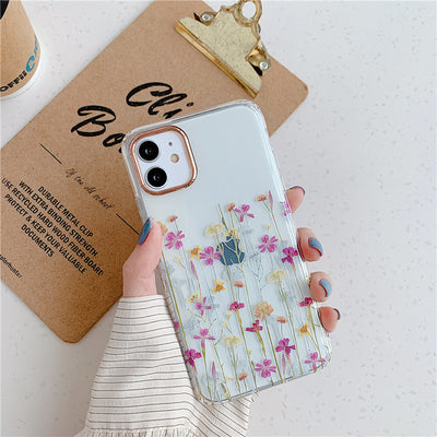 Funda Protectora Transparente con Diseño Floral para Teléfono - Image 9