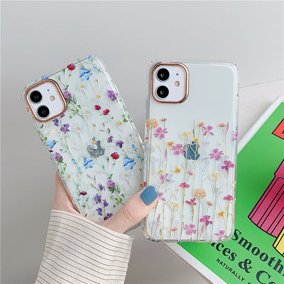 Funda Protectora Transparente con Diseño Floral para Teléfono - Image 7