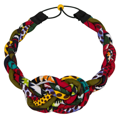 Conjunto de Diadema y Aretes Étnicos Estampado Africano para Mujer - Image 8