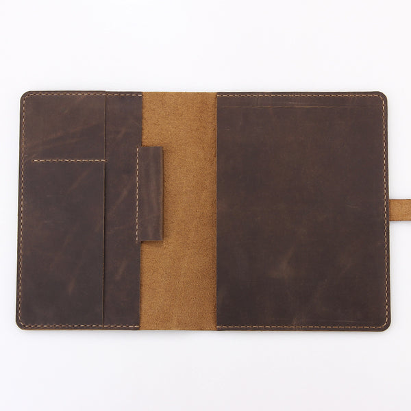 Carpeta Ejecutiva A5 Cuero Crazy Horse Artesanal - Organizador Profesional Personalizable