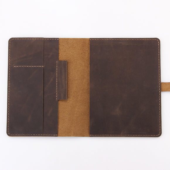 Carpeta Ejecutiva A5 Cuero Crazy Horse Artesanal - Organizador Profesional Personalizable