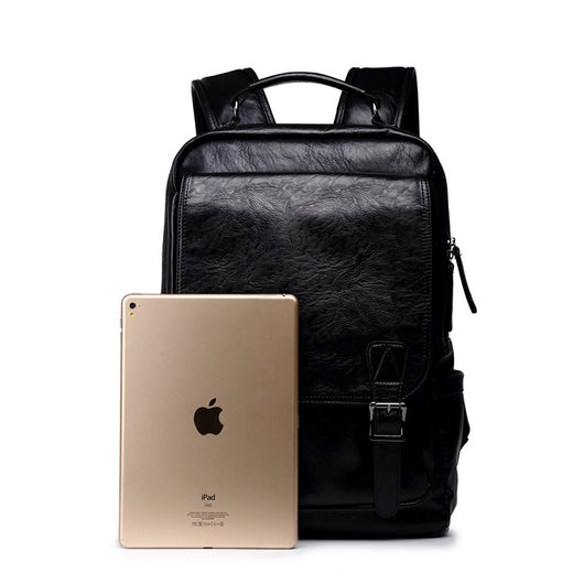 Mochila de Viaje Estudiante en Cuero PU con Hebilla de Seguridad - Image 8