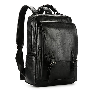 Mochila de Viaje Estudiante en Cuero PU con Hebilla de Seguridad - Image 5