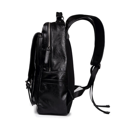 Mochila de Viaje Estudiante en Cuero PU con Hebilla de Seguridad - Image 2