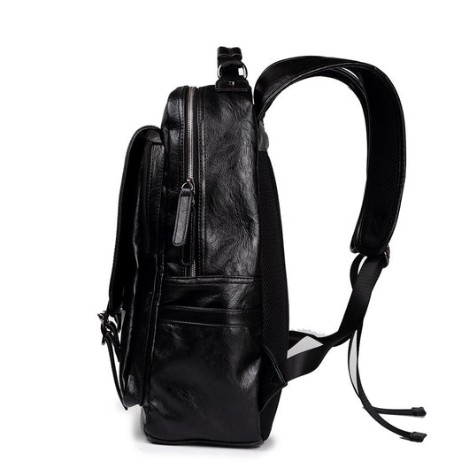Mochila de Viaje Estudiante en Cuero PU con Hebilla de Seguridad - Image 2