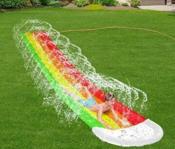 Tobogán Acuático de Nube y Arcoíris de PVC para Jardín - Image 3