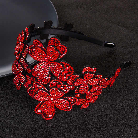 Diadema Cristal Antideslizante con Borde Ancho Dentado