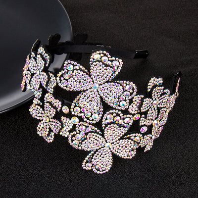 Diadema Cristal Antideslizante con Borde Ancho Dentado