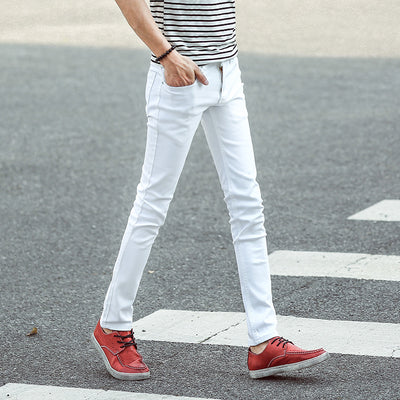 Pantalones Vaqueros Slim Fit Blancos con Stretch para Hombre - Image 8