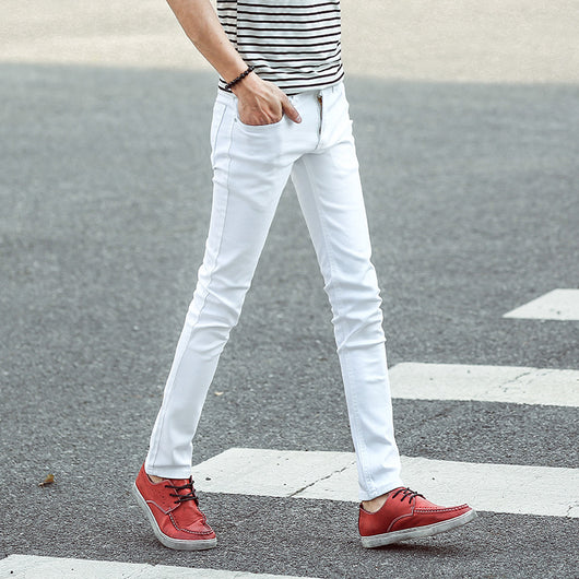 Pantalones Vaqueros Slim Fit Blancos con Stretch para Hombre - Image 8