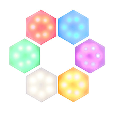 Luz LED RGB Modular para Pared con Control Remoto Infrarrojo