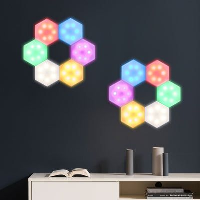 Luz LED RGB Modular para Pared con Control Remoto Infrarrojo - Image 5