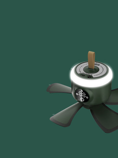 Ventilador de Techo Mini Silencioso con Luz LED y Control Remoto USB Recargable - Image 6
