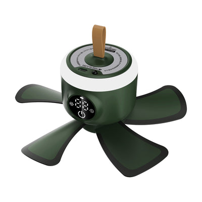 Ventilador de Techo Mini Silencioso con Luz LED y Control Remoto USB Recargable - Image 8