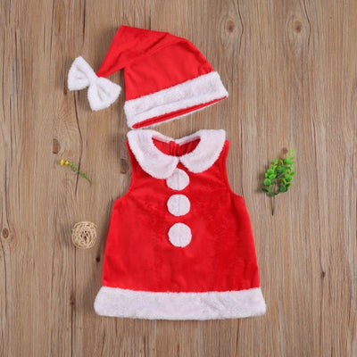 Conjunto de Falda y Chaleco Navideño 2 Piezas