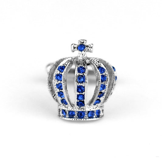 Gemelos Elegantes Corona de Diamantes con Cierre Francés - Image 2